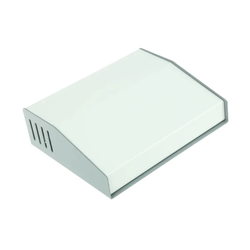 Hammond 515 Series Grey Aluminium, Steel Desktop Enclosure Sloped Front 193 mm x 159 mm x 58 mm 515-0930