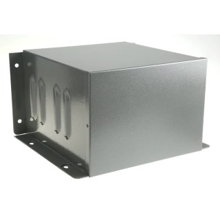 RS PRO Flanged Grey Lid Steel Enclosure 271 mm x 182 mm x 257 mm 232-046