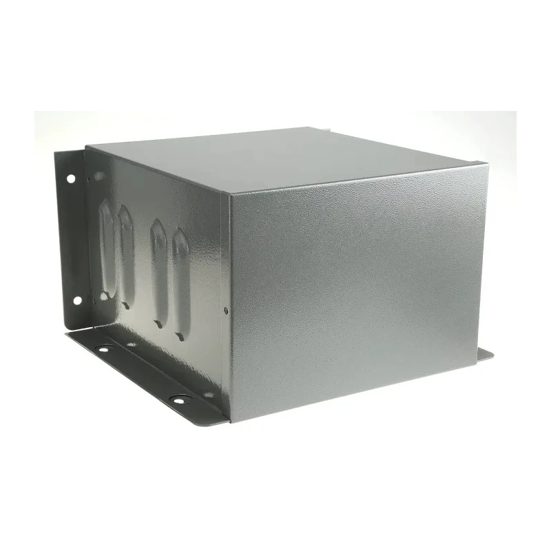 RS PRO Flanged Grey Lid Steel Enclosure 271 mm x 182 mm x 257 mm 232-046