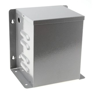RS PRO Flanged Grey Lid Steel General Purpose Enclosure 246 mm x 182 mm x 192 mm 232-169