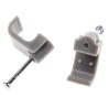 RS PRO Grey Polyethylene Rectangular Cable Clip Nail 10 mm x 11.6 mm x 9.7 mm 233-641