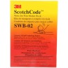 3M Adhesive Vinyl Cable Marker Book White, Blank Legend, 25 x 72 mm, SWB-02
