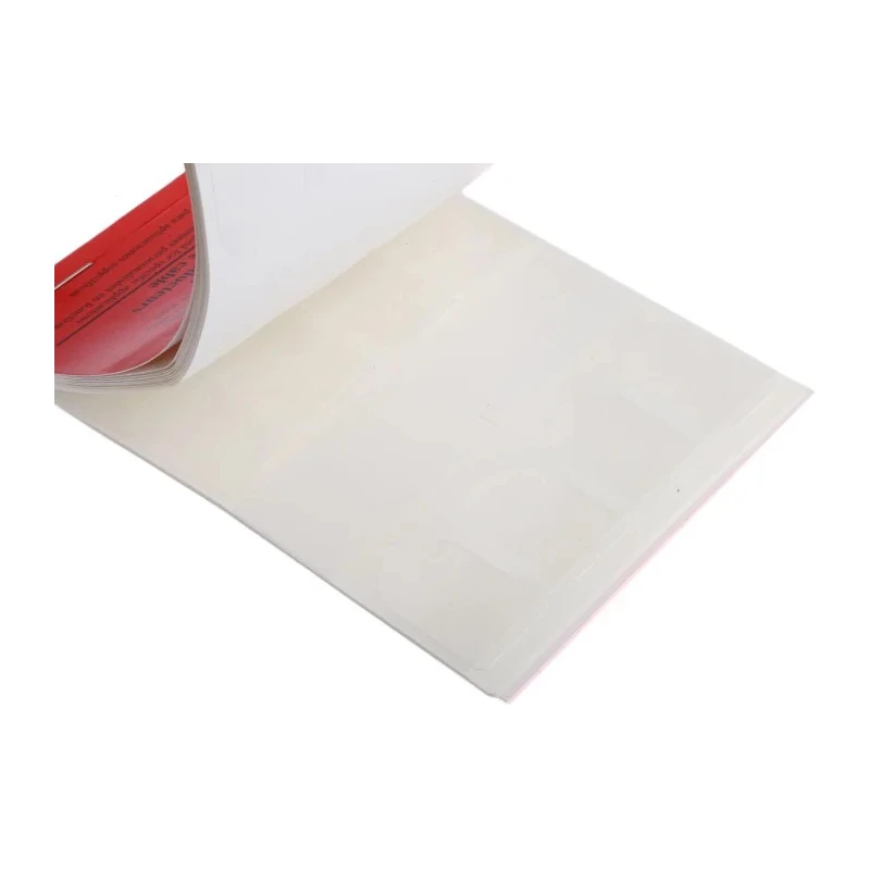 3M Adhesive Vinyl Cable Marker Book White, Blank Legend, 25 x 72 mm, SWB-02
