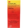 3M Cable Marker Book, Adhesive, White Vinyl, 2.43m Length, Heat Resistant, SWB-03
