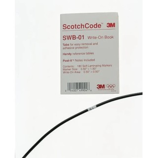 3M Cable Marker Book with Pre-printed Numbers and Industry-Standard Alphanumeric Legends SWB-04