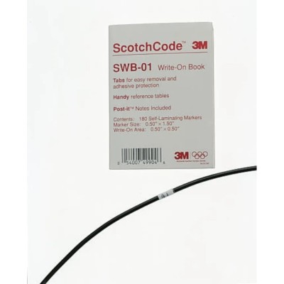 3M Cable Marker Book with Pre-printed Numbers and Industry-Standard Alphanumeric Legends SWB-04