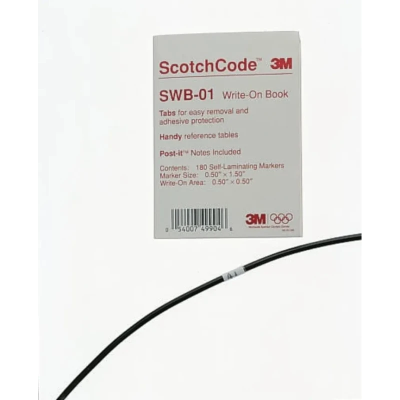 3M Cable Marker Book with Pre-printed Numbers and Industry-Standard Alphanumeric Legends SWB-04