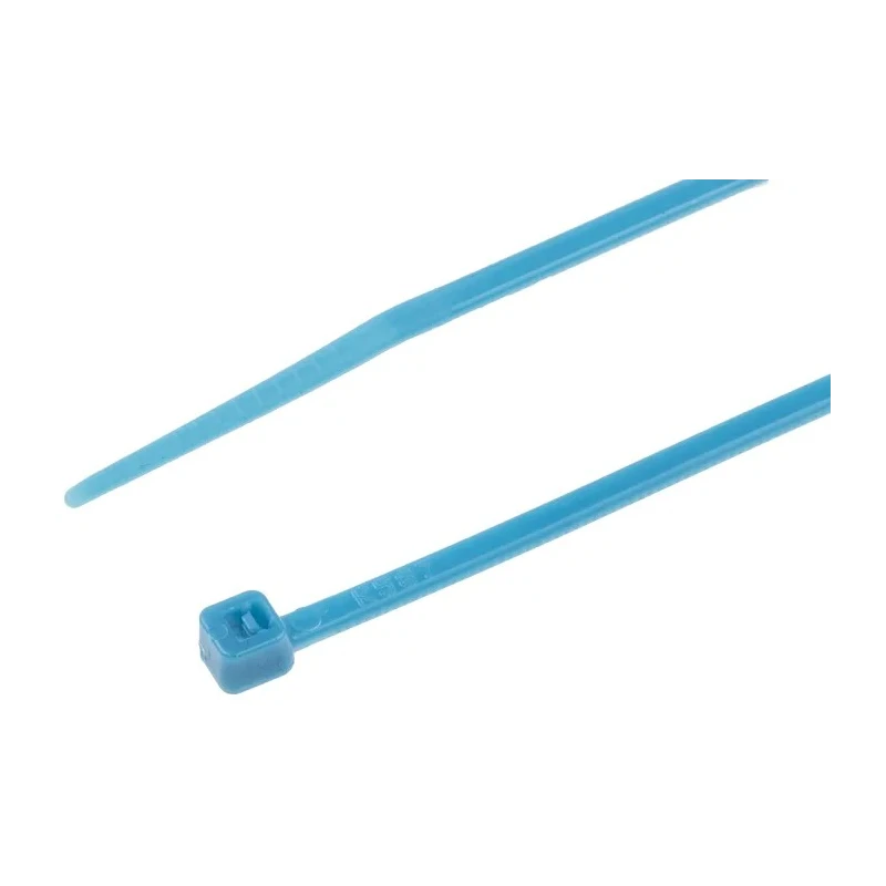 RS PRO Non-Releasable Blue Polyamide 66 Cable Tie 203 mm x 2.5 mm 233-304