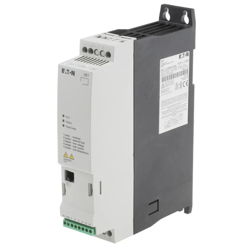 Eaton Variable Speed Starter 250 W 230V AC 1 Phase DIN Rail Mount IP20 DE11 Series DE11-121D4NN-N20N