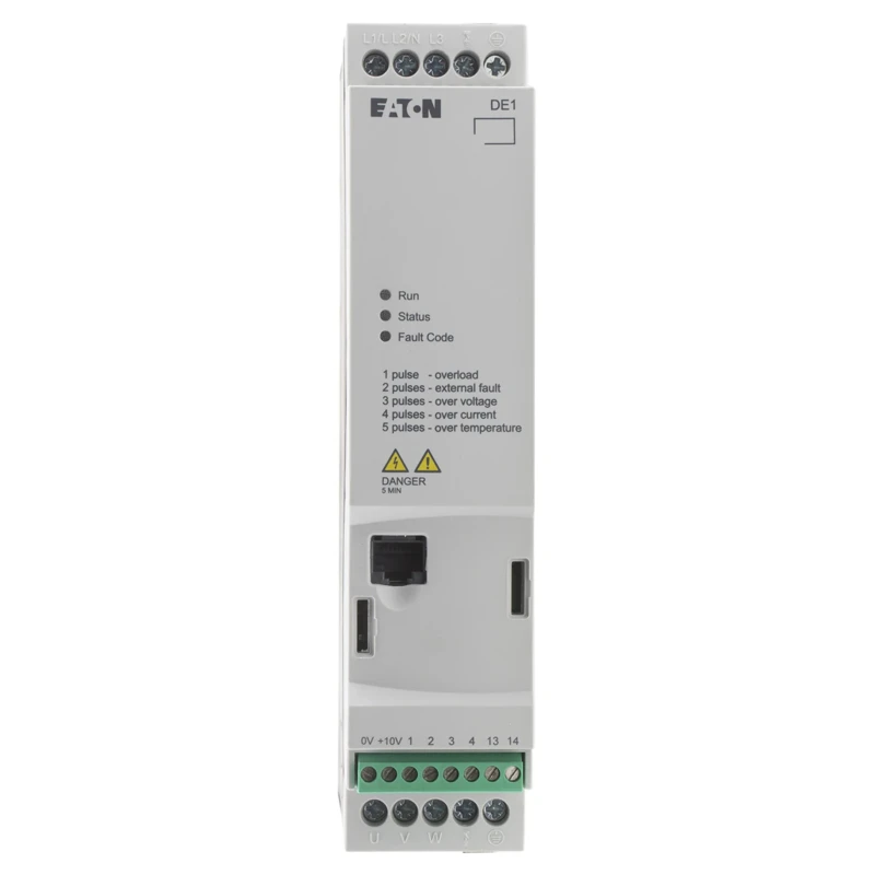 Eaton Variable Speed Starter 370 W 480V AC 3 Phase DIN Rail Mount DE11 