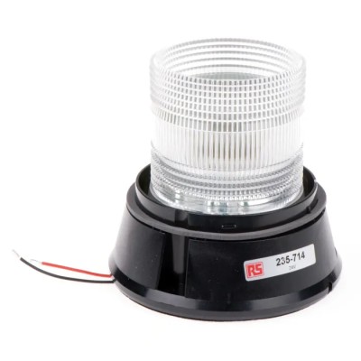 RS PRO Beacon 24V DC Flashing Surface Mount Incandescent Bulb IP56 235-714