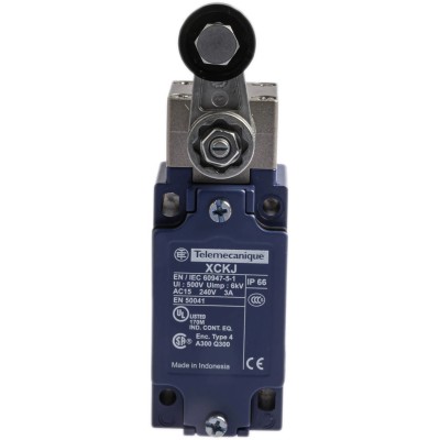 Telemecanique Sensors OsiSense XC Series Roller Lever Limit Switch, 1 NO/1 NC Contact, IP66 Zinc Alloy Housing, 240V AC, 3A 
