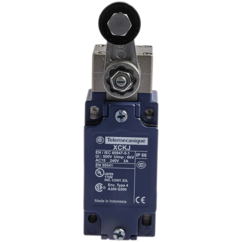 Telemecanique Sensors OsiSense XC Series Roller Lever Limit Switch, 1 NO/1 NC Contact, IP66 Zinc Alloy Housing, 240V AC, 3A 