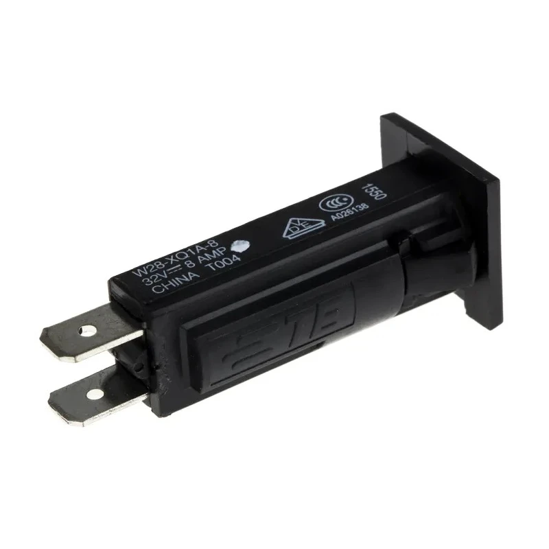 TE Connectivity 0.25 to 20 A Thermal Circuit Breaker 8A Current Rating 1-Pole Panel Mount W28-XQ1A-8