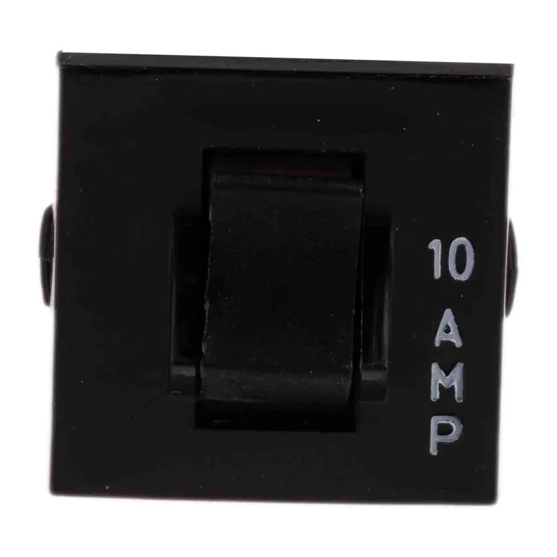 TE Connectivity W28 Thermal Circuit Breaker 10A Current Rating 1-Pole Panel Mount W28-XQ1A-10