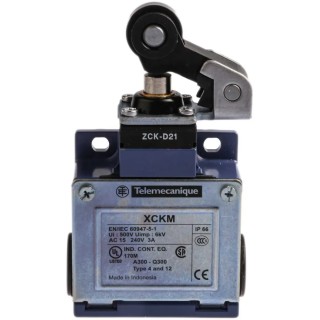 Telemecanique Sensors OsiSense XC Series Roller Plunger Limit Switch, 1 NO/1 NC Contact, , Zinc Alloy Housing, 240V AC IP66