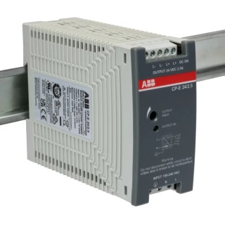 ABB CPE Switched Mode DIN Rail Power Supply 240V AC/DC Input 24V DC 2.5A Output 60W 1SVR427032R0000 CP-E 24/2.5