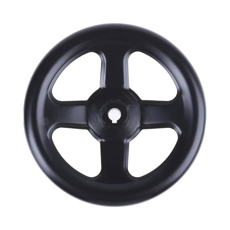 RS PRO Black Steel Spoked Hand Wheel 200 mm Diameter Mounting Hole 14 mm Depth 24 mm 237-328