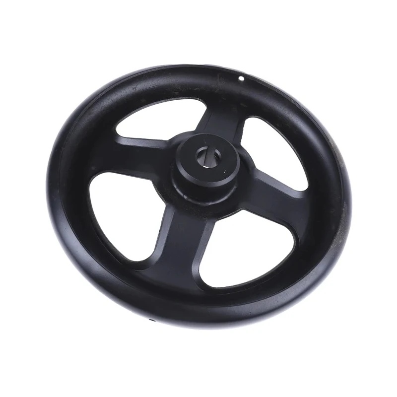 RS PRO Black Steel Spoked Hand Wheel 200 mm Diameter Mounting Hole 14 mm Depth 24 mm 237-328
