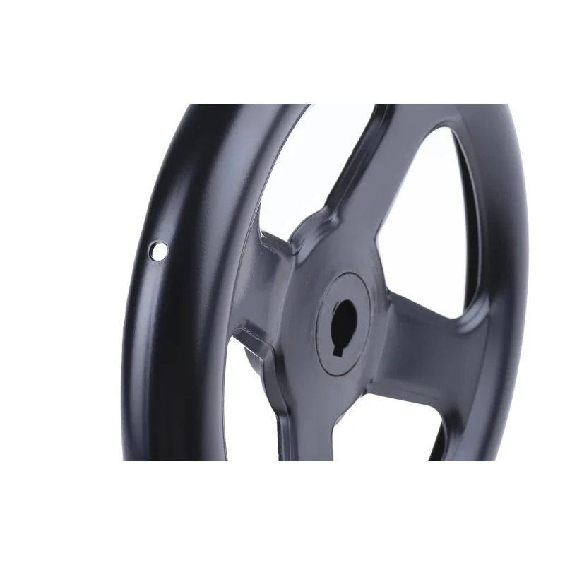 RS PRO Black Steel Spoked Hand Wheel 200 mm Diameter Mounting Hole 14 mm Depth 24 mm 237-328