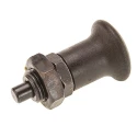 RS PRO M16 Thread Size Indexing Plunger, 54 mm Length, Burnished Steel with Hardened Steel Plunger 237-388