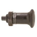 RS PRO M16 Thread Size Indexing Plunger, 54 mm Length, Burnished Steel with Hardened Steel Plunger 237-388