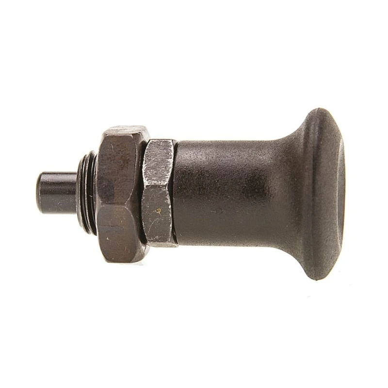 RS PRO M16 Thread Size Indexing Plunger, 54 mm Length, Burnished Steel with Hardened Steel Plunger 237-388