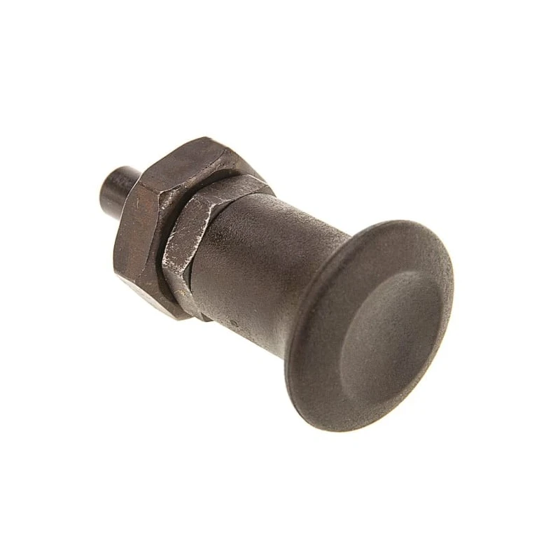 RS PRO M16 Thread Size Indexing Plunger, 54 mm Length, Burnished Steel with Hardened Steel Plunger 237-388