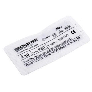 Schurter 16A Time Delay Glass Cartridge Fuse 5 x 20 mm 250V ac FST 5x20 Series 0034.3129