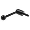 RS PRO Steel Tension Lever M8 Thread Size with 25mm Thread Length and 70mm Total Length Black Oxide Finish 237-586
