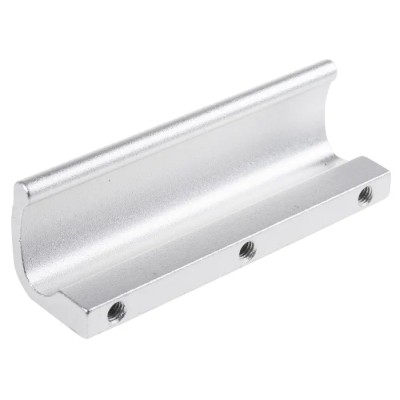 RS PRO Anodised Aluminium Carrying Handle Silver Finish, 110mm Width, 32mm Height 237-457