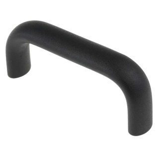 RS PRO Black Aluminium Handle 47mm Height, 20mm Width, 113mm Length 237-435