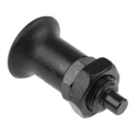 RS PRO M16 Index Plunger, 54 mm Long, Burnished Steel with Hardened Steel Plunger, Plastic Knob 237-429