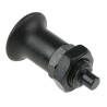 RS PRO M16 Index Plunger, 54 mm Long, Burnished Steel with Hardened Steel Plunger, Plastic Knob 237-429
