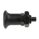 RS PRO M16 Index Plunger, 54 mm Long, Burnished Steel with Hardened Steel Plunger, Plastic Knob 237-429