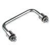 RS PRO Chrome-Plated Steel Carrying Handle Silver Finish Nut Fixing Type M10 Thread 116mm Width 42mm Height 237-637