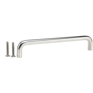 RS PRO Anodised Silver Stainless Steel Arch Shape Handle 30 mm Height, 9 mm Width, 159 mm Length 237-845