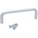 RS PRO Anodised Silver Aluminium Arch Shape Drawer & Cabinet Handle 34 mm Height, 8 mm Width, 108 mm Length 237-867