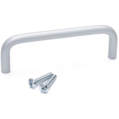 RS PRO Anodised Silver Aluminium Arch Shape Drawer & Cabinet Handle 34 mm Height, 8 mm Width, 108 mm Length 237-867