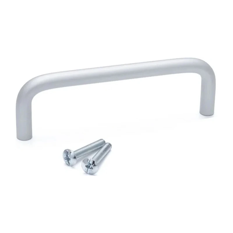 RS PRO Anodised Silver Aluminium Arch Shape Drawer & Cabinet Handle 34 mm Height, 8 mm Width, 108 mm Length 237-867