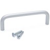 RS PRO Anodised Silver Aluminium Arch Shape Drawer & Cabinet Handle 34 mm Height, 8 mm Width, 108 mm Length 237-867