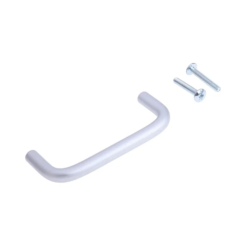 RS PRO Anodised Silver Aluminium Arch Shape Drawer & Cabinet Handle 34 mm Height, 8 mm Width, 108 mm Length 237-867