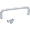RS PRO Anodised Silver Aluminium Arch Shape Handle 34 mm Height, 8 mm Width, 88 mm Length 237-873