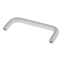 RS PRO Anodised Silver Aluminium Arch Shape Handle 34 mm Height, 8 mm Width, 88 mm Length 237-873