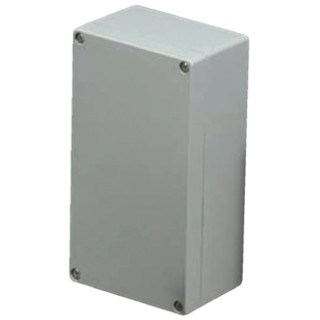 Takachi Electric Industrial Die Cast Aluminium Grey Lid Enclosure IP67 60 mm x 90 mm x 90 mm BDN9-9-6G