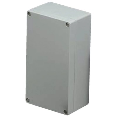 Takachi Electric Industrial Die Cast Aluminium Grey Lid Enclosure IP67 60 mm x 90 mm x 90 mm BDN9-9-6G