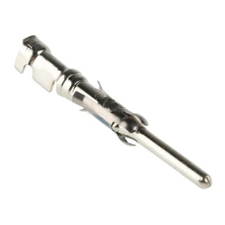 TE Connectivity Male Crimp Circular Connector Contact, Contact Size 16, Wire Size 16-18 AWG, Tin over Nickel 1-66099-5