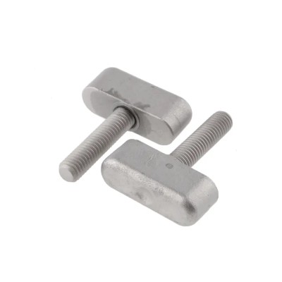 NEUTRAL Silver Stainless Steel Wing Clamping Knob M8 Threaded Stud 36 mm Diameter 32 mm Thread Length 237-344