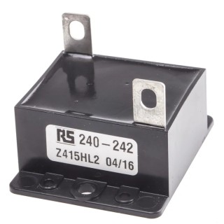 RS PRO Metal Oxide Varistor with Insulated Plastic Case, High Power, 460V AC, 605V DC, Energy Rating 500J, Model 240-242