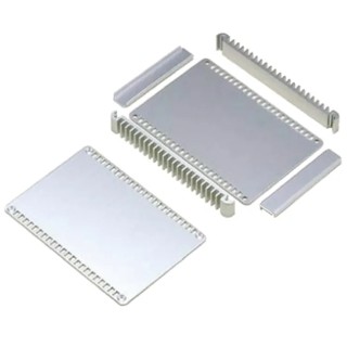 Takachi Electric Industrial Silver Aluminium Enclosure External 50mm Height 180mm Length 128mm Width HIT13-5-18SS